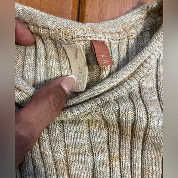 Anthropologie Pilcro Knit High Neck Tank Ribbed Sweater Size XS - Picture 4 of 6